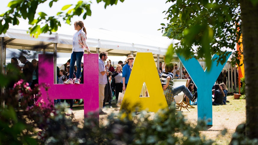 Hay Festival signage