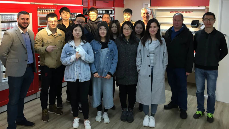 MSc LOM students on industry visit