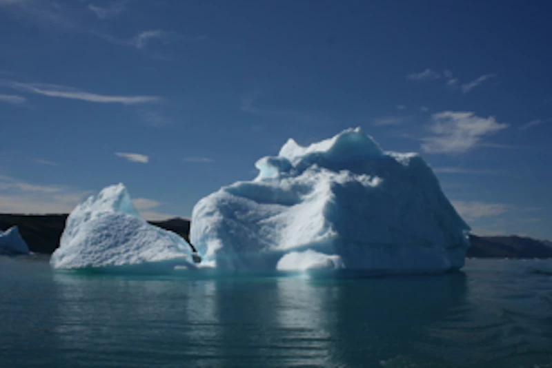 Icebergs in South Greenland.
