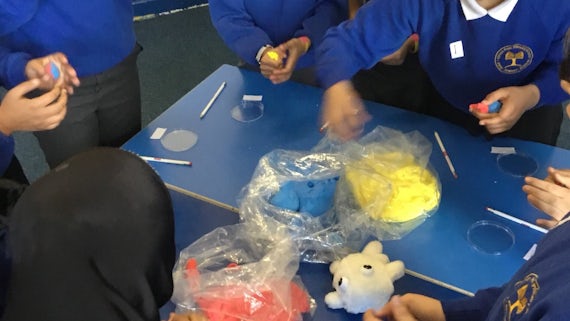 blood and cells at Ninian Park Primary