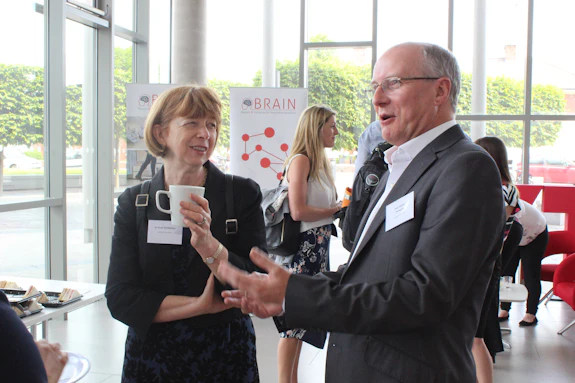 Professor Adrian Harwood, Co-Director NMHRI and Dr Ruth McKernan, CEO of Innovate UK
