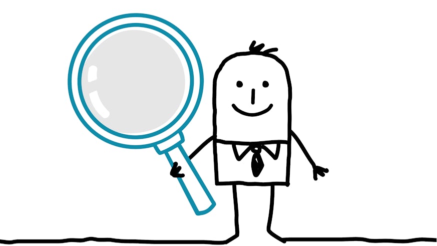 magnifying glass animation