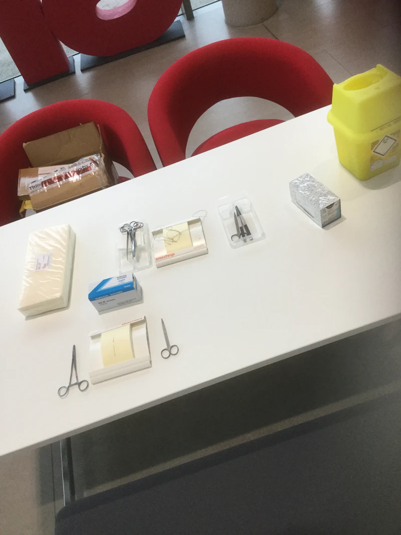 surgical skills set up