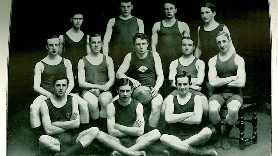Cardiff University waterpolo team 1912