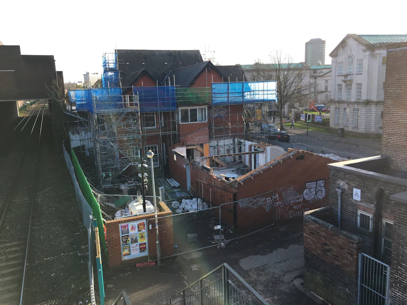Demolition of Costa and Subway