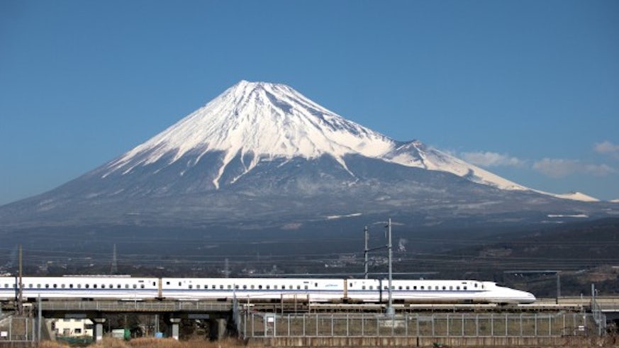The shinkansen, Japan's bullet train 