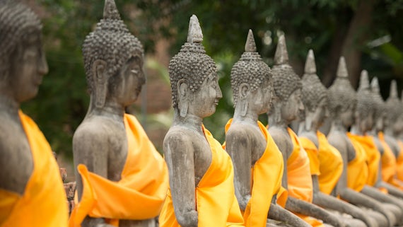 Row of statues