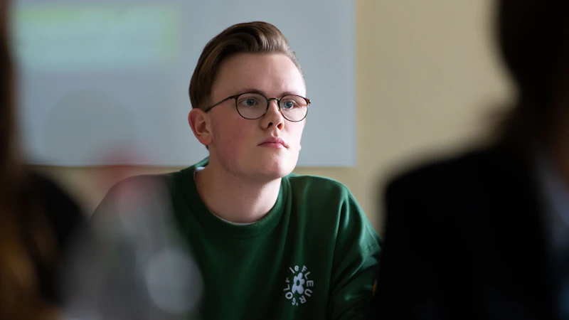 Student listening in seminar
