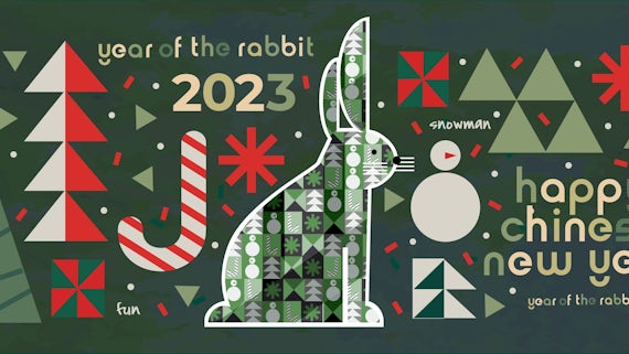 Image of a rabbit for the Chinese year of the rabbit 2023