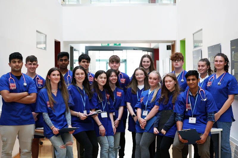 Group of summer school students