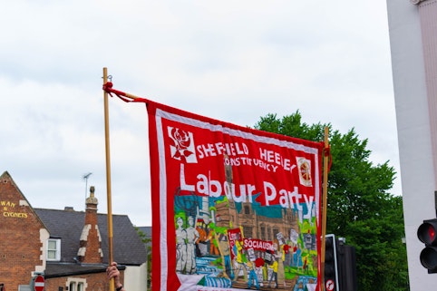 Banner made for the Labour Party
