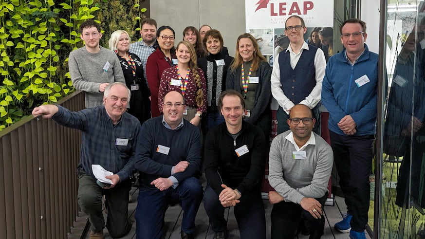 Group photo of the LEAP Digital Health Hub university partners.