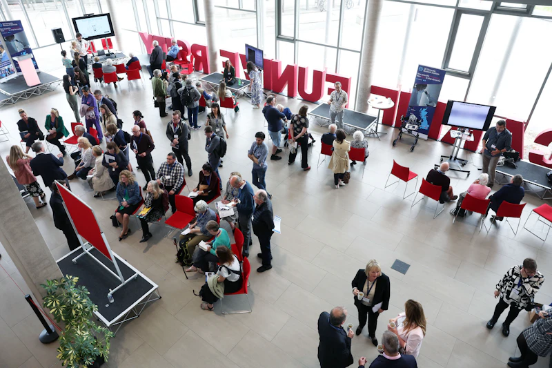 Image of crowd at showcase event