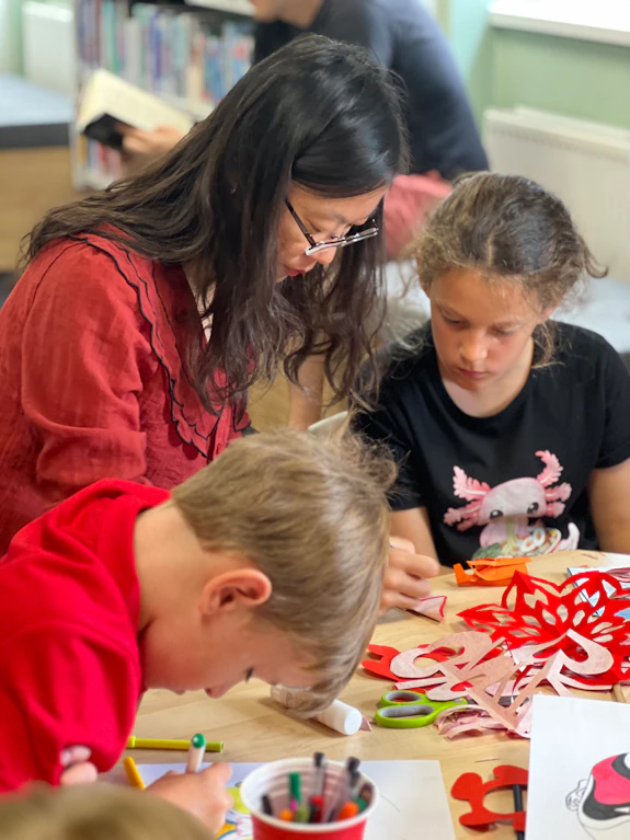 Traditional Chinese Paper Cutting at Llanishen Hub