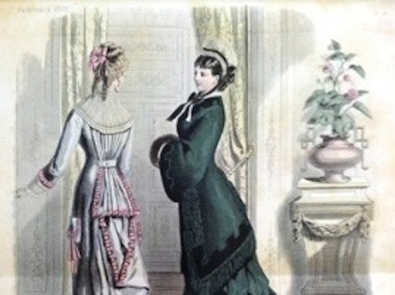 Before the Automobile: 1874 day dress  Victorian clothing, College dress,  Historical dresses