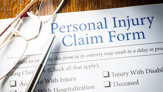 Personal Injury claim paperwork