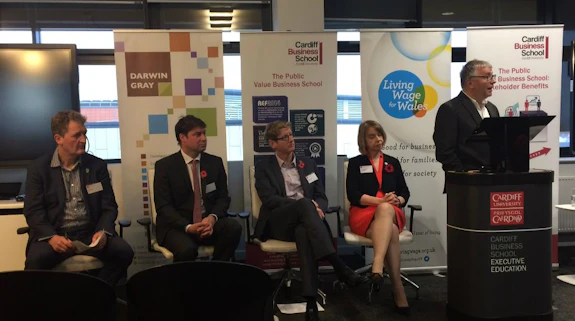 Panel at Living Wage Breakfast Briefing