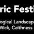 A banner for the Prehistoric Festival at Yarrows Archaeological Landscape included an illustration of the landscape. 