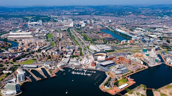 View of Cardiff from Cardiff Bay