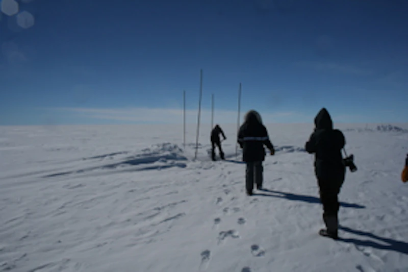 Researchers at the East Greenland Ice Core Project.