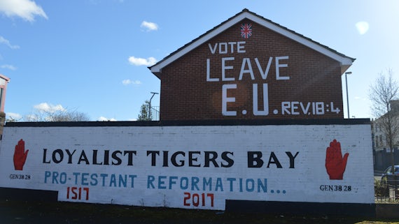 Loyalist mural in Belfast