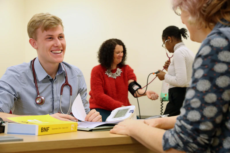 Students in consulting room
