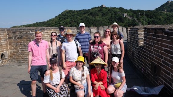 Cardiff University Chamber Choir on the Great Wall of China