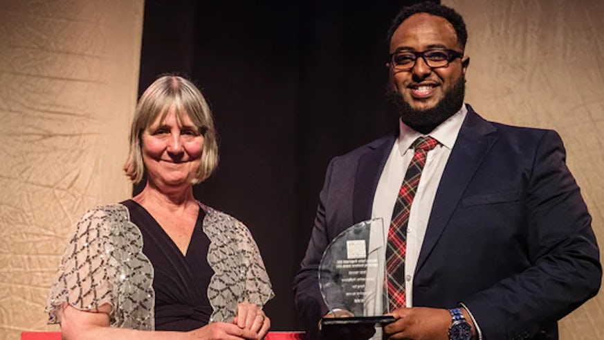 Ali Abdi - winner of the Professional Services Rising Star Celebrating Excellence award.