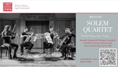 Poster for Solem Quartet concert 28/11/23 