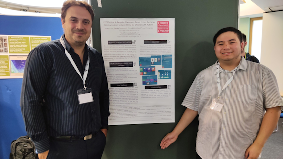 Dr Fernando Lozides and Joseph Liu at INTERACT 2023