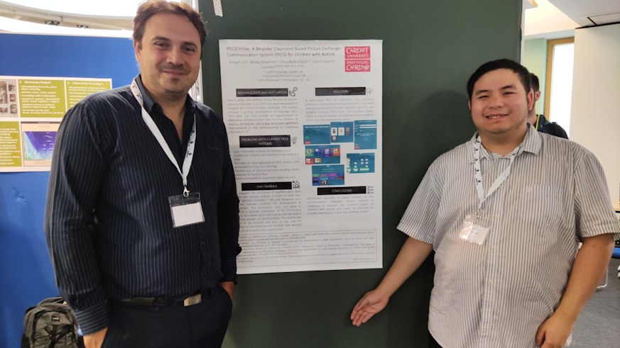 Dr Fernando Lozides and Joseph Liu at INTERACT 2023