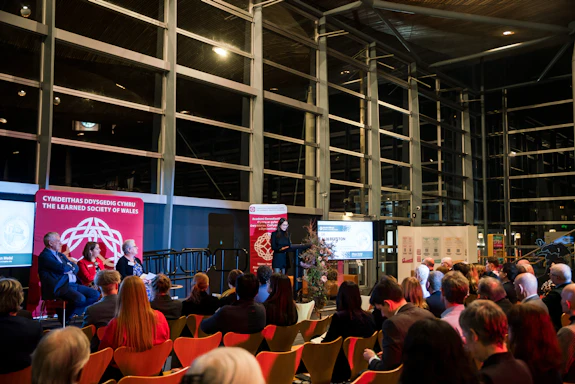Alix Beeston delivering a speech