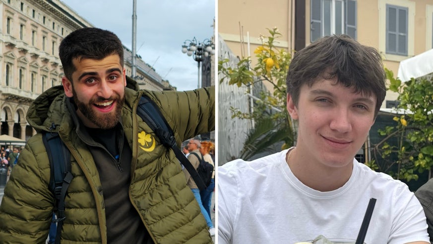 head shots of Yusif and Thomas, who are featured in the article