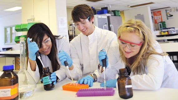 Cardiff undergraduates acquire a high level of laboratory skills