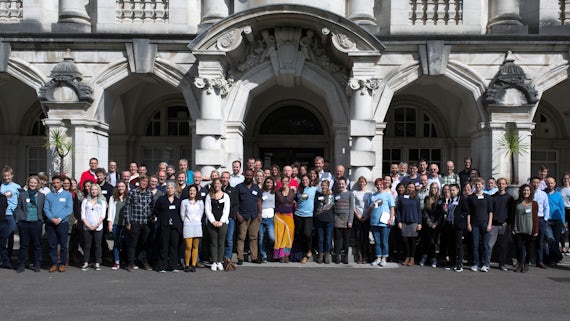 Attendees of the first UK Paleoclimate Society conference