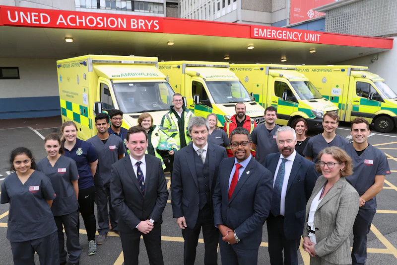 Vaughan Gething with UHB and CU delegation