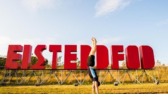 Image of large letters spelling out Eisteddfod