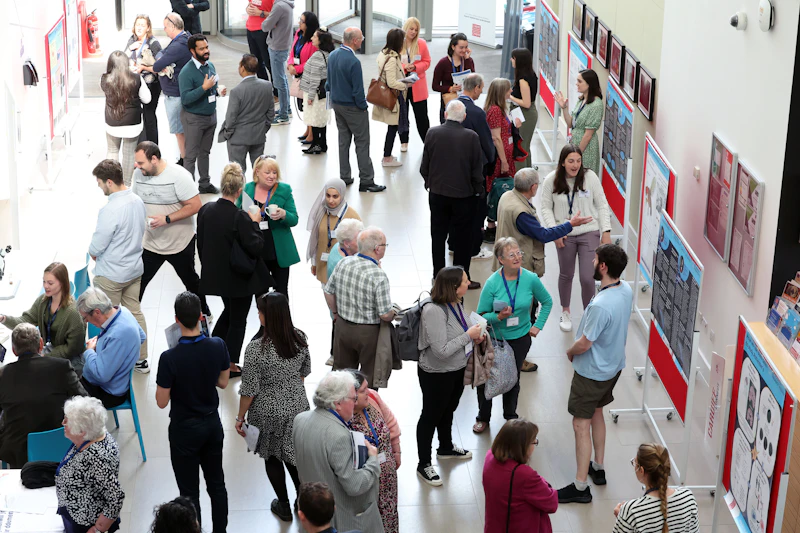 An image of a crowd at the DRI showcase