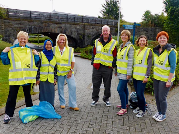 Volunteers at Butetown Mile