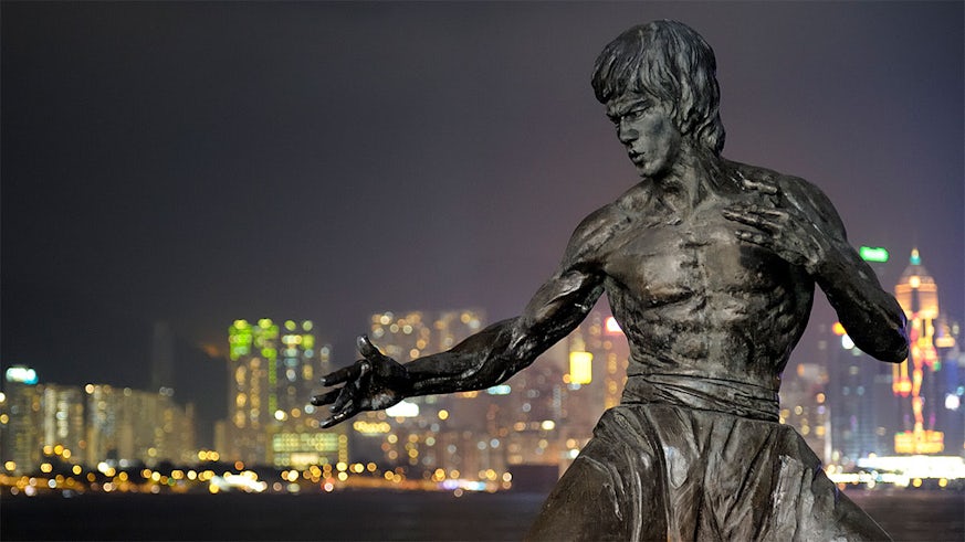 A statue of Bruce Lee