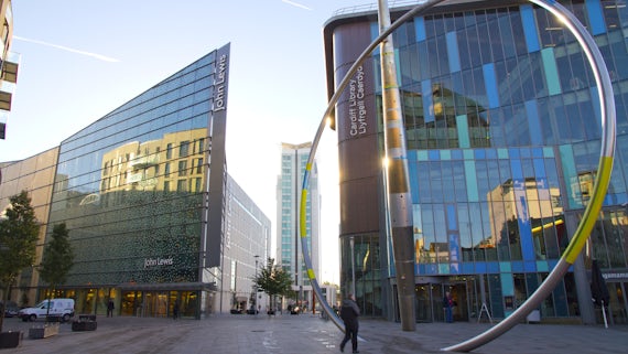 John Lewis and Cardiff Central Library