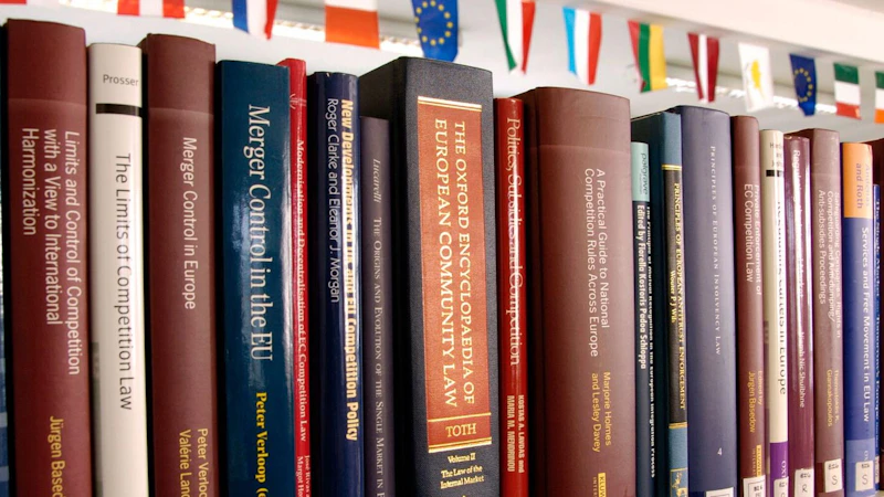 Books on a shelf in the EDC