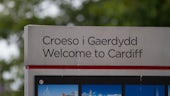 Welcome to Cardiff sign