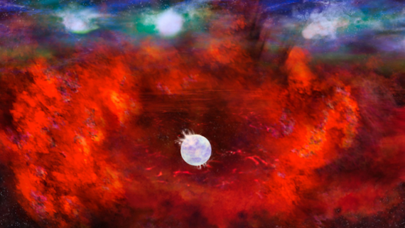 Artist's image of a supernova