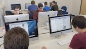 Computer Science students in design suite