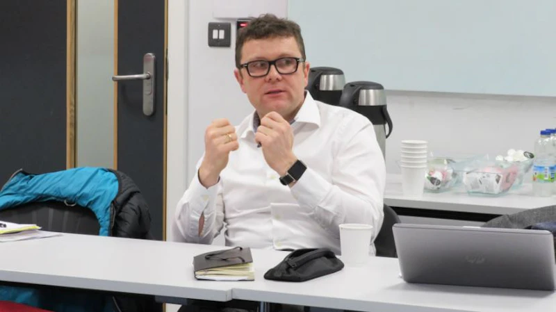 Professor Timo Meynhardt delivering workshop