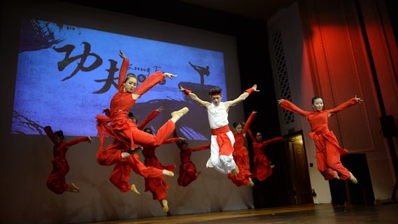 Traditional dance performance - jumping