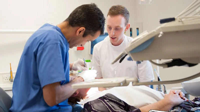 Clinical Simulation Suite staff with Vaughan Gething AM