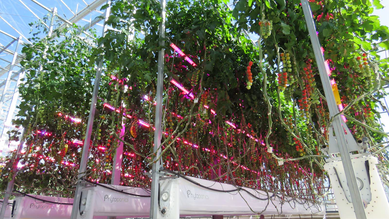 Phytoponics tomato growing