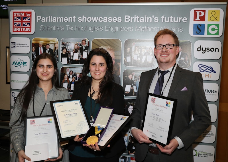 Doctoral student picks up bronze award for physics at STEM for BRITAIN 2024